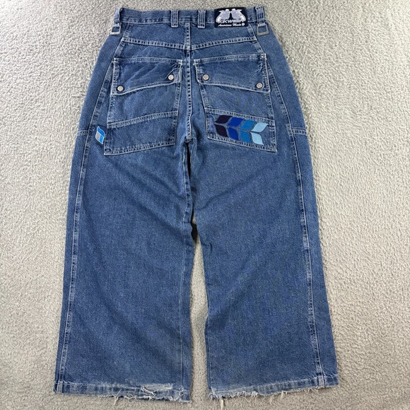 Vintage 90s Y2K Kikwear Jeans size 30x30 Baggy Wide Leg Made‎ in USA Skater